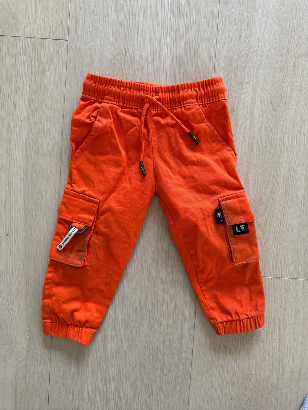 Vans Kids Bright Orange Cargo Jogger Pants